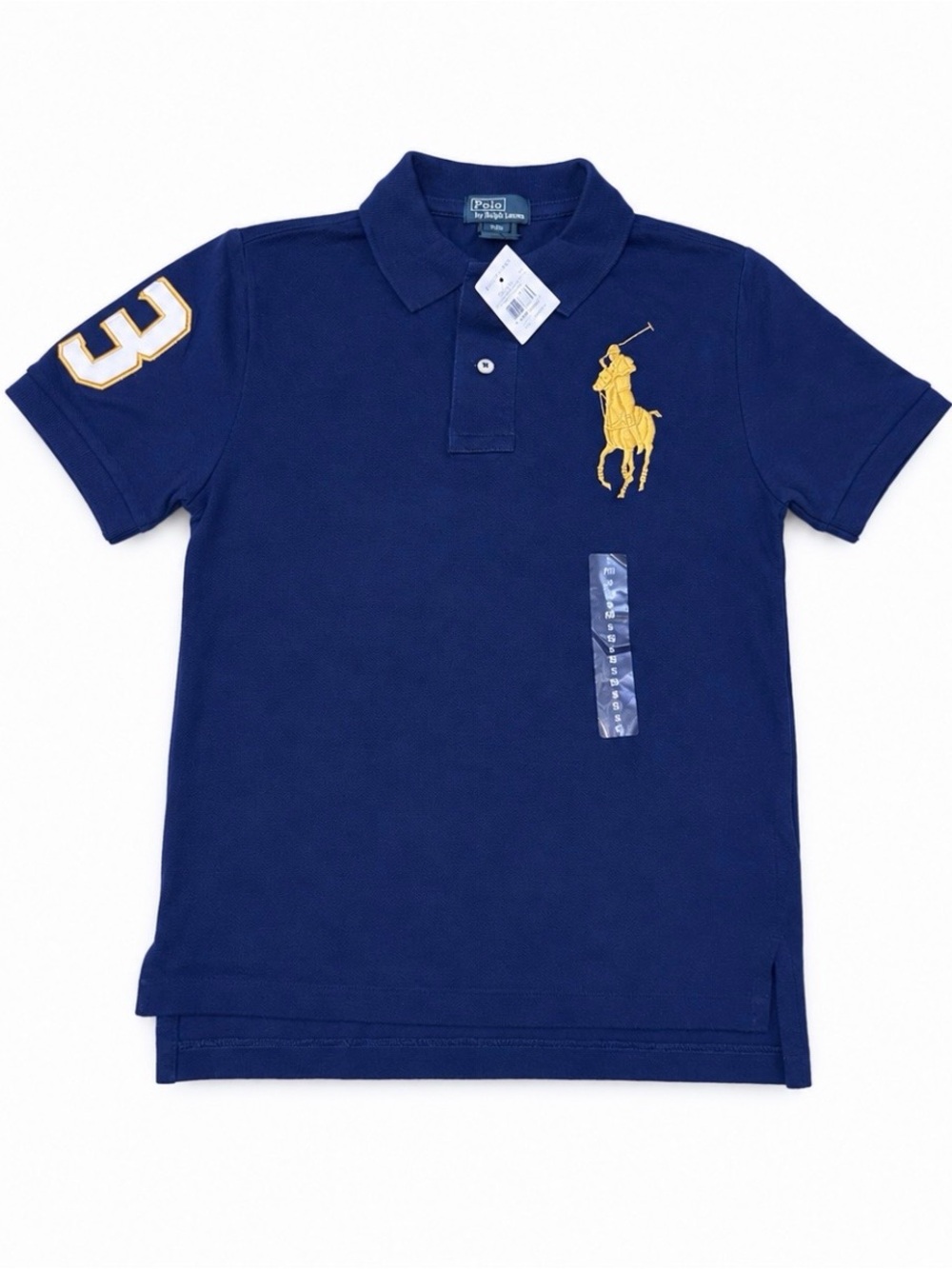 NWT Polo Ralph Lauren Boys Royal Blue Big Pony Polo Shirt Sz S 8